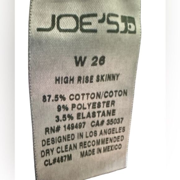 Joes denim size 26 pre/ loved condition  High rise skinny. - Picture 7 of 8